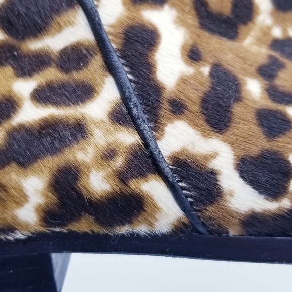 J. Crew Calf Hair and Leather Leopard Print Booties, size 6.5 - Picture 15 of 16